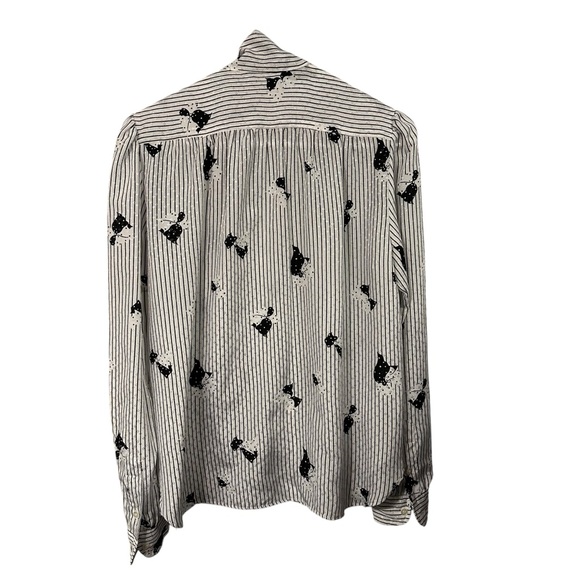 STYLE BUNDLE Women’s Vintage Bold Colorful Blazer Dress Shirt Print Red BW M L - Picture 9 of 16